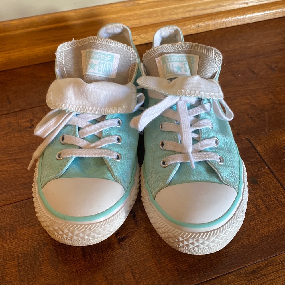 Light Blue Converse Womens Sz7